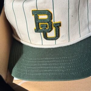 Green and Cream Kids Cap